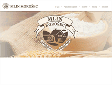 Tablet Screenshot of mlin-korosec.si